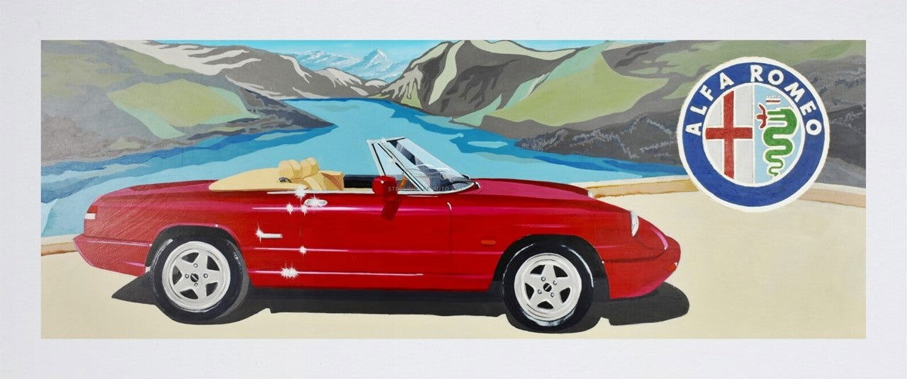 Alfa Romeo Spider S4 Prints - Sterling Lee Auto Art