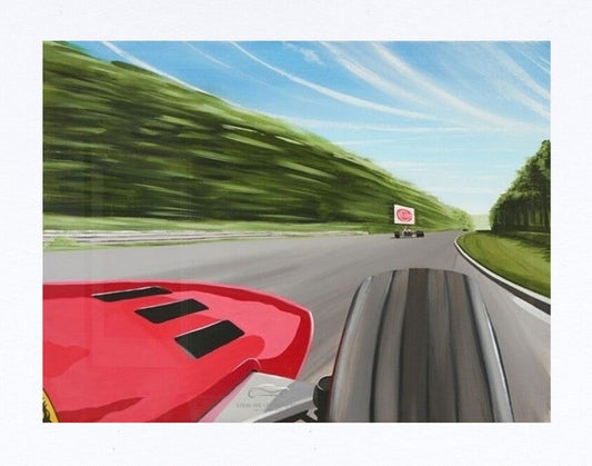 Ferrari 312 Monza print - Sterling Lee Auto Art