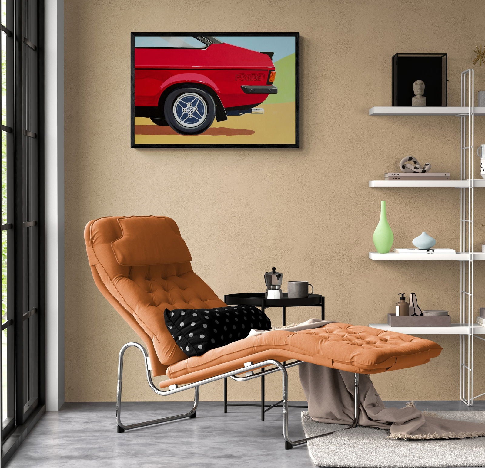 Ford Escort Mk2 RS 2000 Original Artwork - Sterling Lee Auto Art
