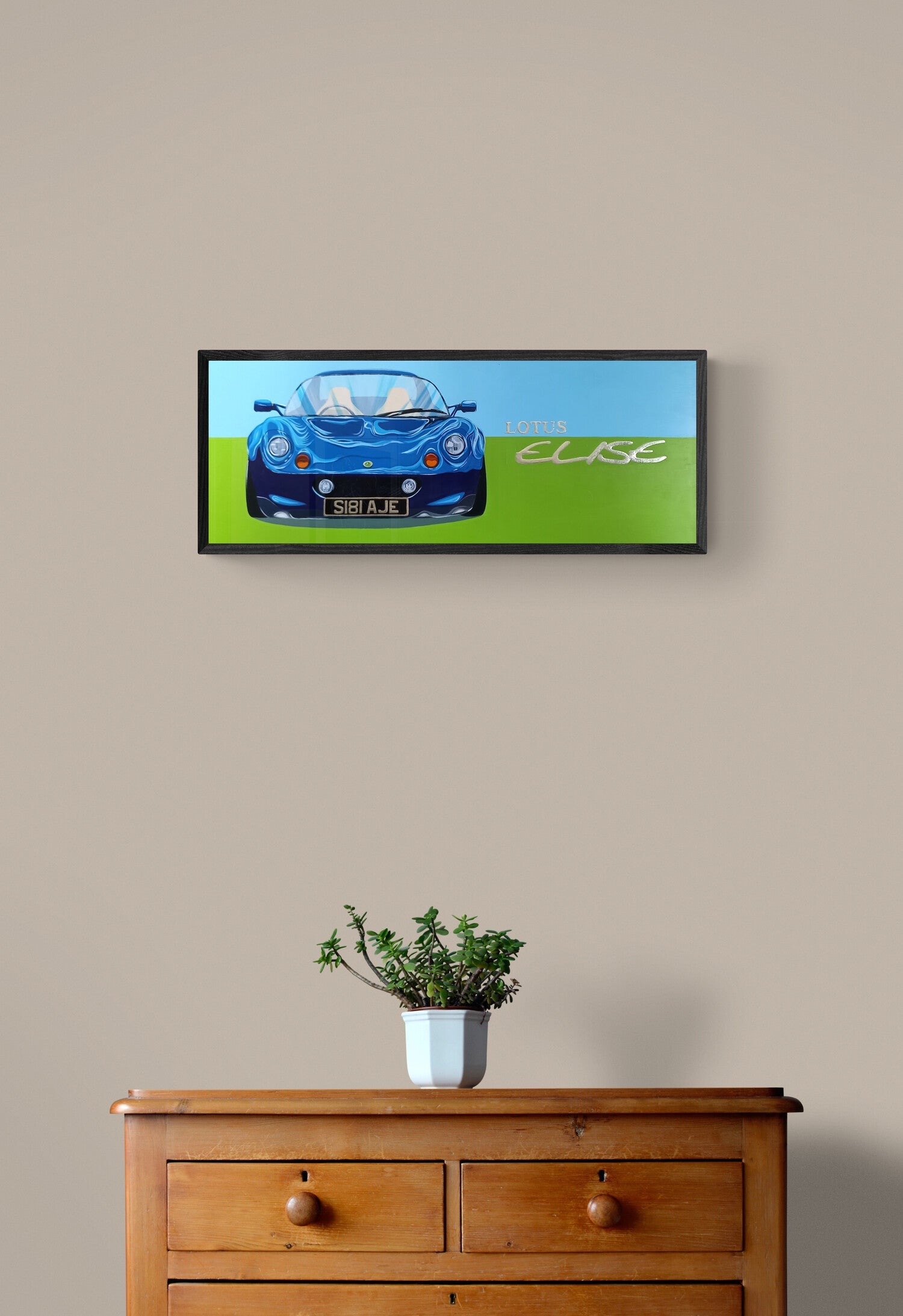 Lotus Elise Series 1 Original Artwork - Sterling Lee Auto Art