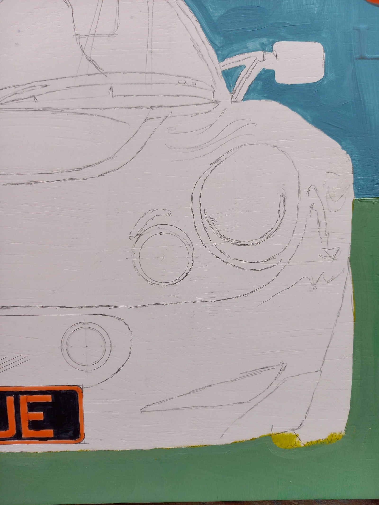 Lotus Elise Series 1 Original Artwork - Sterling Lee Auto Art