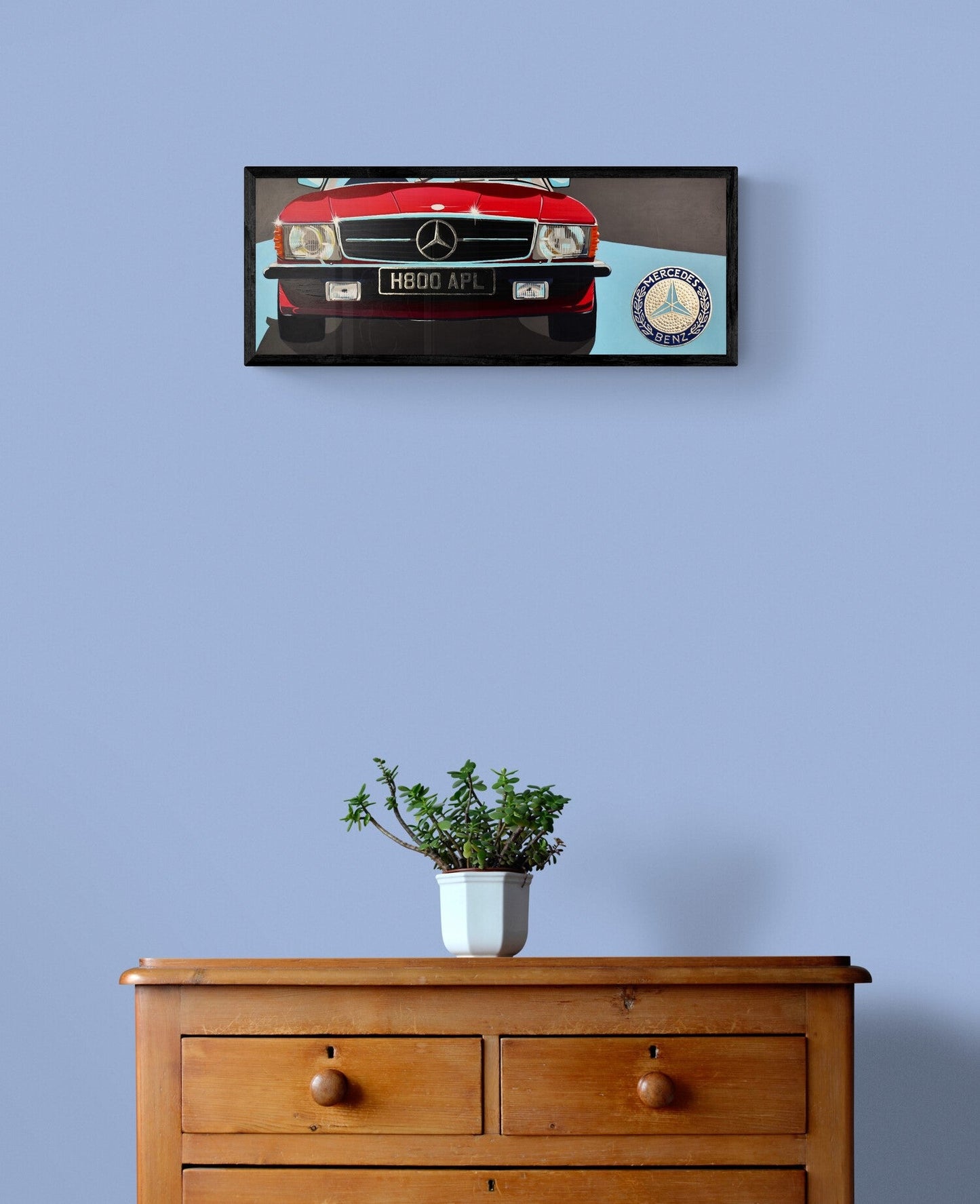 Mercedes Benz SL Original Artwork - Sterling Lee Auto Art
