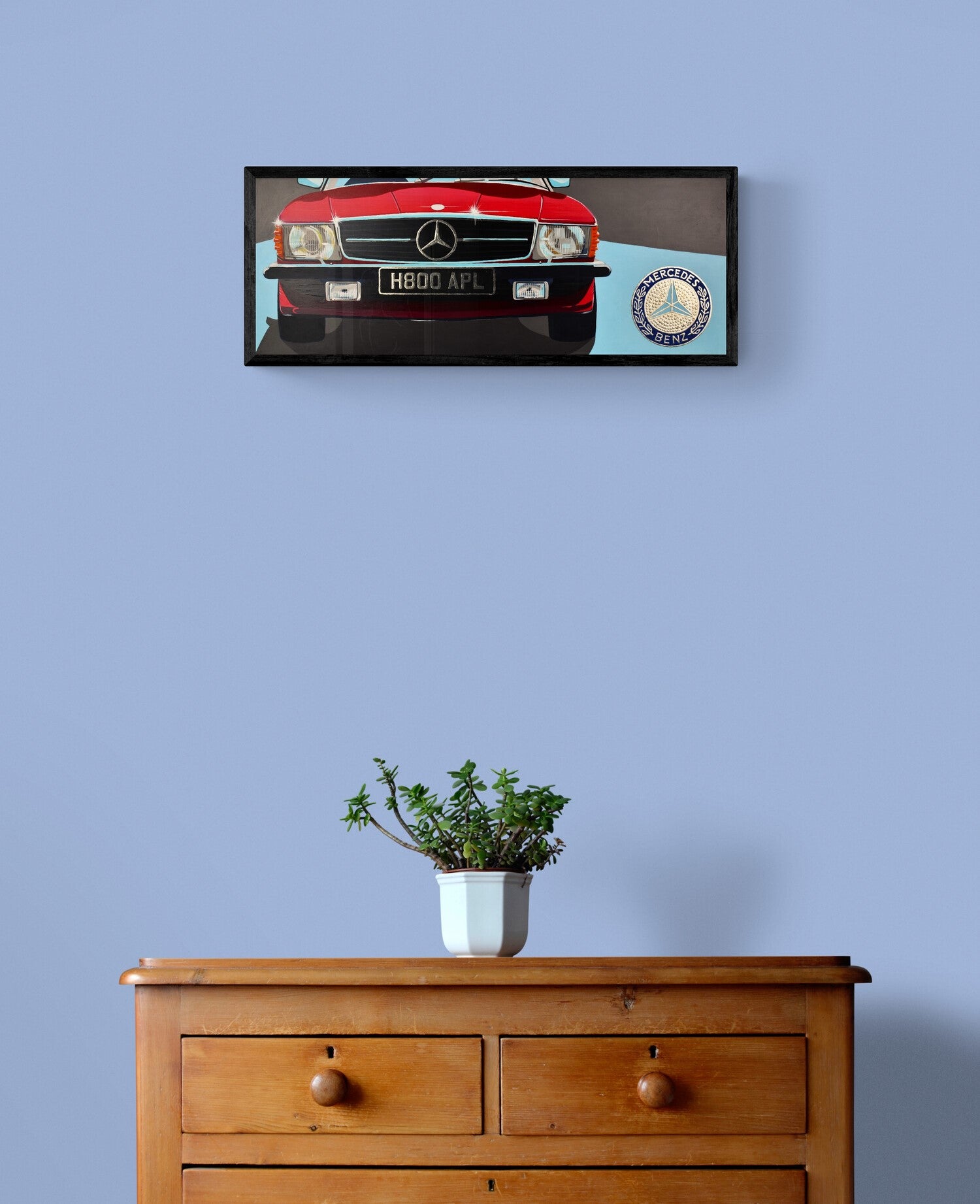 Mercedes Benz SL Original Artwork - Sterling Lee Auto Art