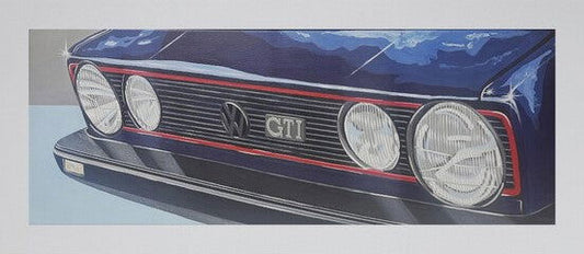 VW Golf GTI Mk1 Front Print - Sterling Lee Auto Art