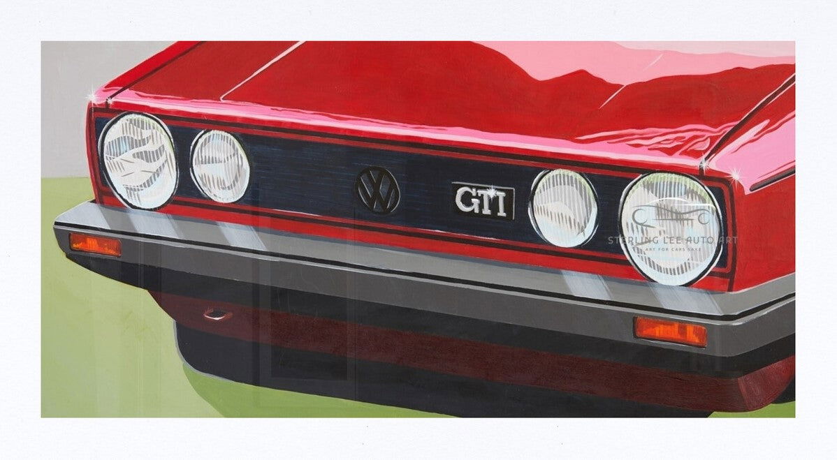 VW Golf Mk1 GTI in red - Sterling Lee Auto Art