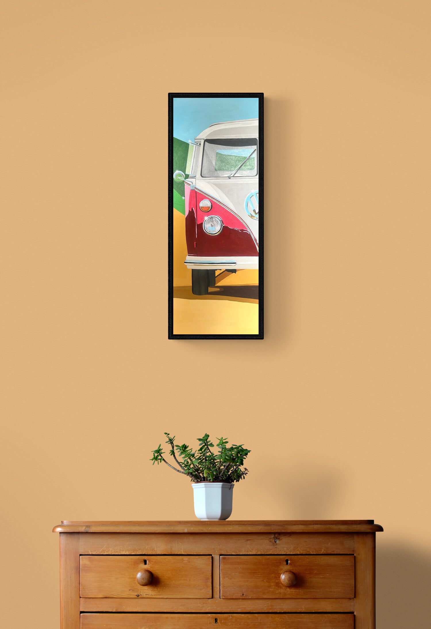 VW Split Screen Campervan Original Artwork - Sterling Lee Auto Art