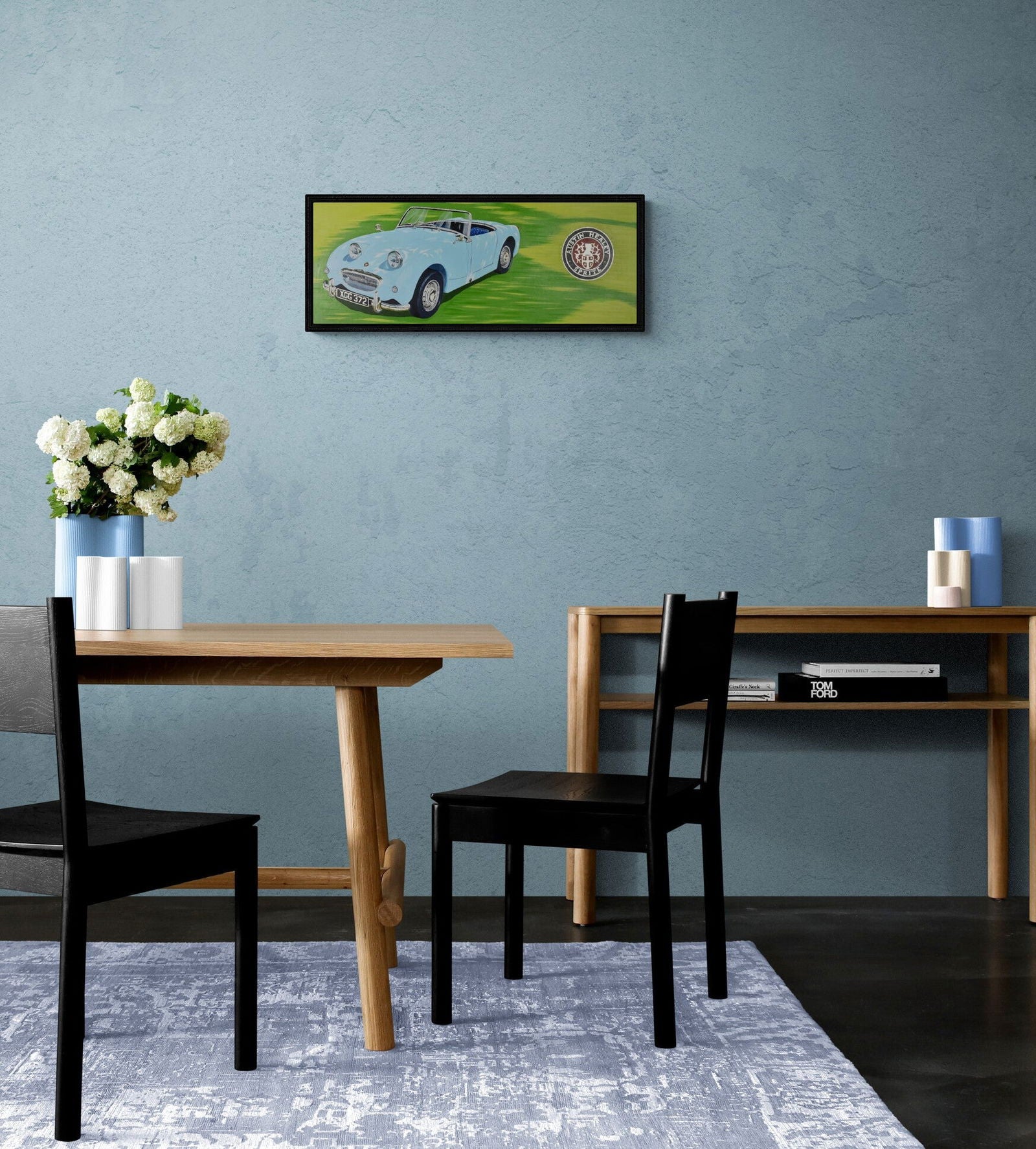 Austin Healey Sprite Original Artwork - Sterling Lee Auto Art