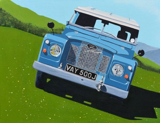 Land Rover Original Artwork - Sterling Lee Auto Art