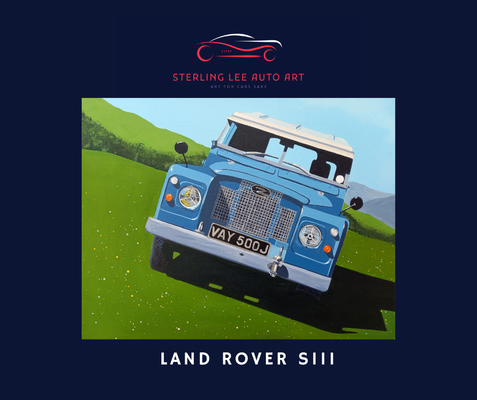 Land Rover Original Artwork - Sterling Lee Auto Art