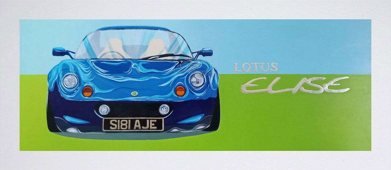 Lotus Elise S1 Print - Sterling Lee Auto Art