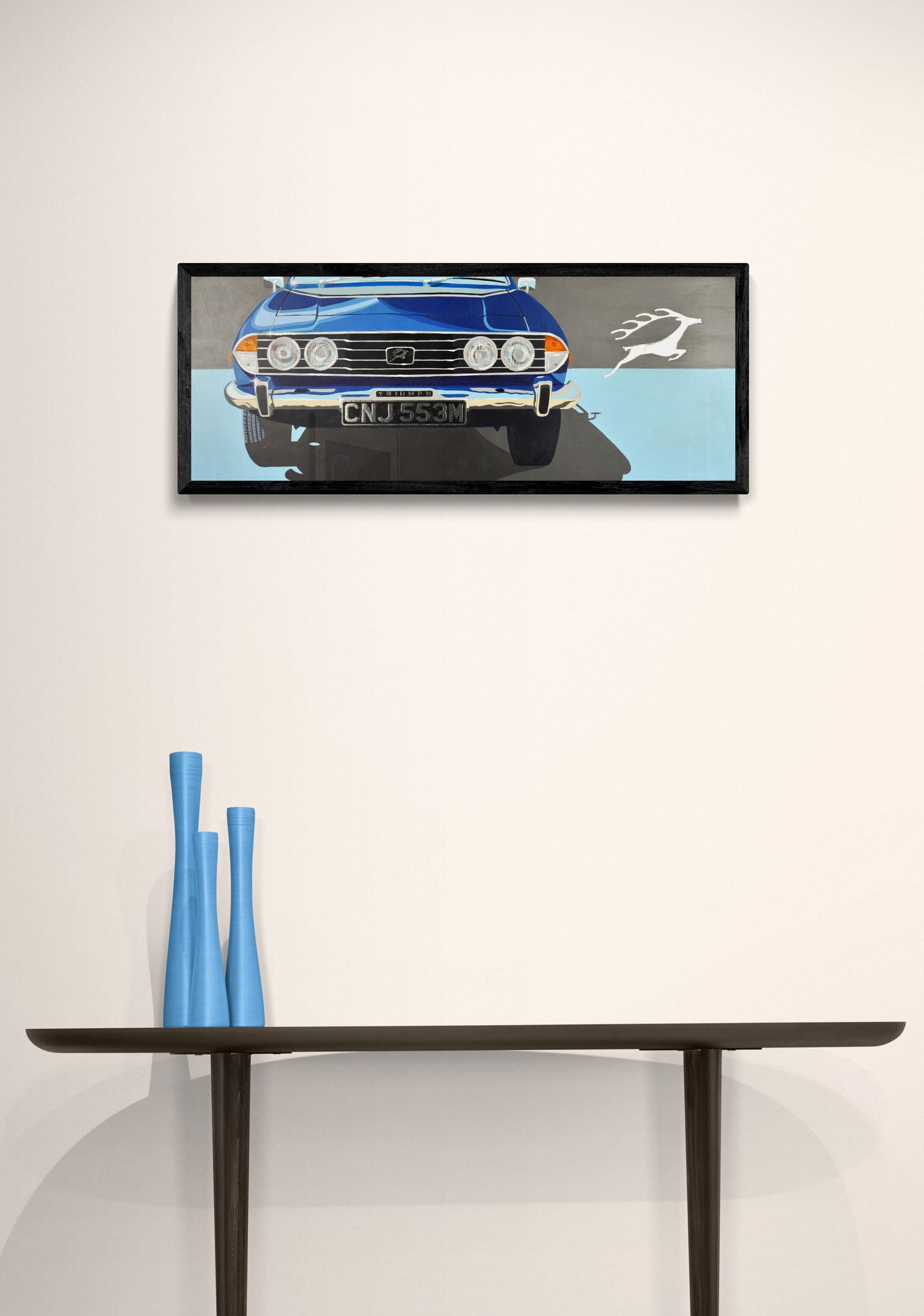 Triumph Stag Original Artwork - Sterling Lee Auto Art