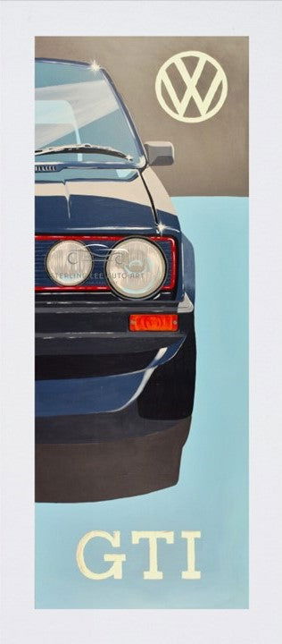 VW Golf GTI Mk1 Print - Sterling Lee Auto Art
