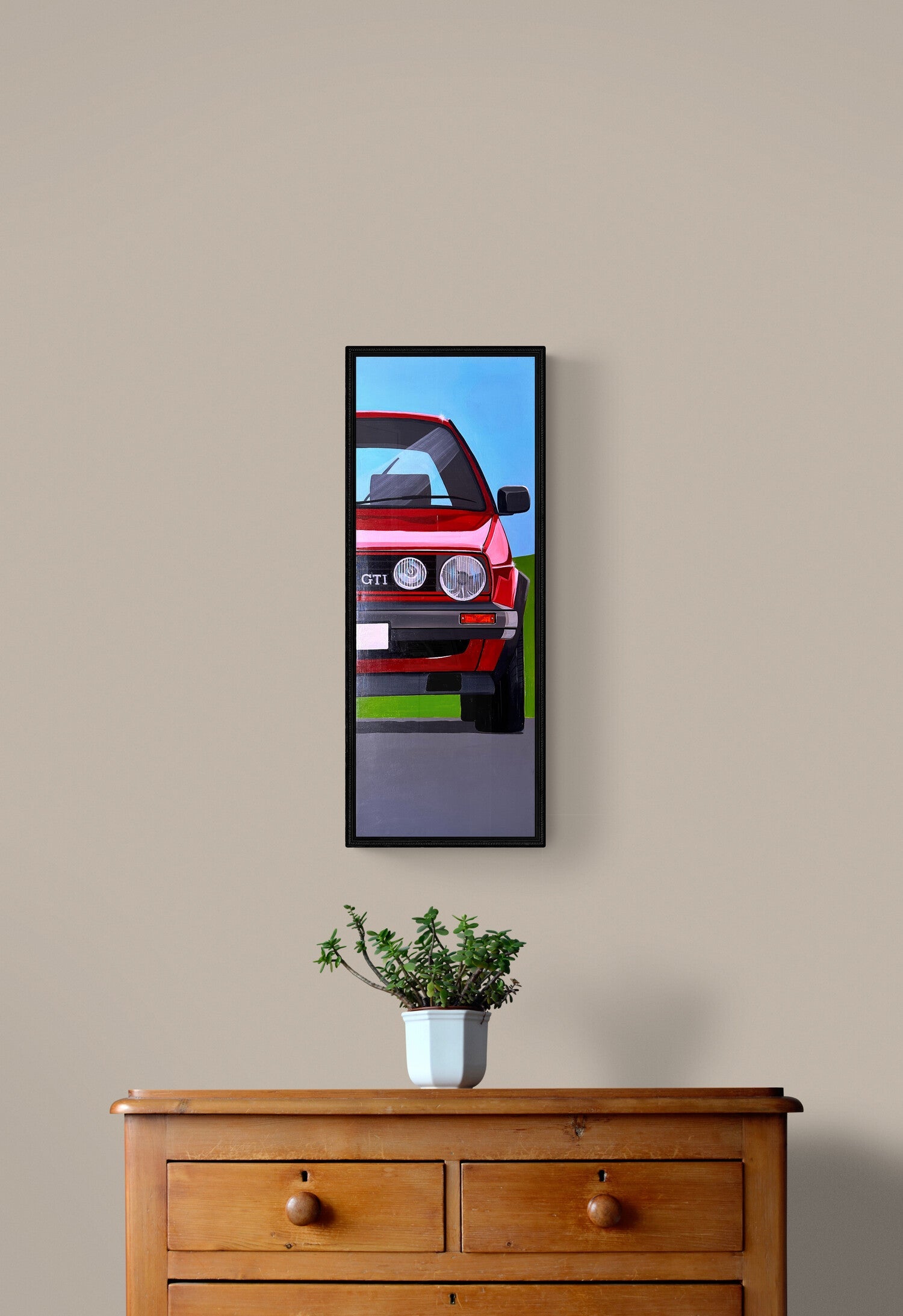 VW Golf Mk2 Original Artwork - Sterling Lee Auto Art