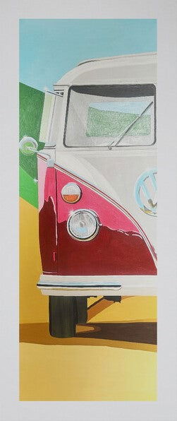 VW Split Screen Campervan Print - Sterling Lee Auto Art
