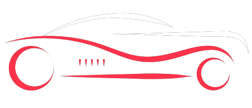 Sterling Lee Automotive Art logo red car white car white silhouette